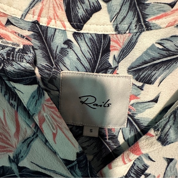 Rails Angelina Palm Print Drop-Waist Dress - Picture 4 of 7